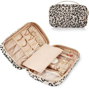 Leopard Travel Jewelry Organizer Case